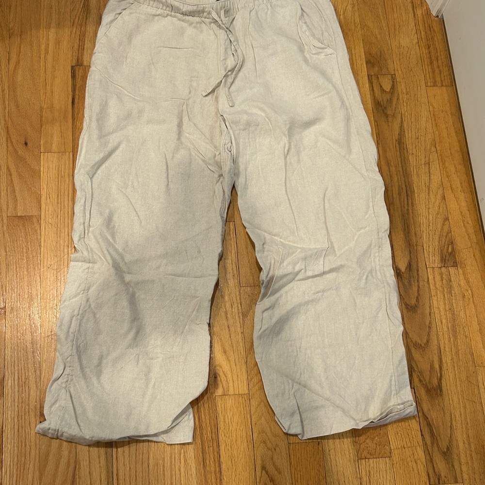 Hollister adjustable rise linen pants